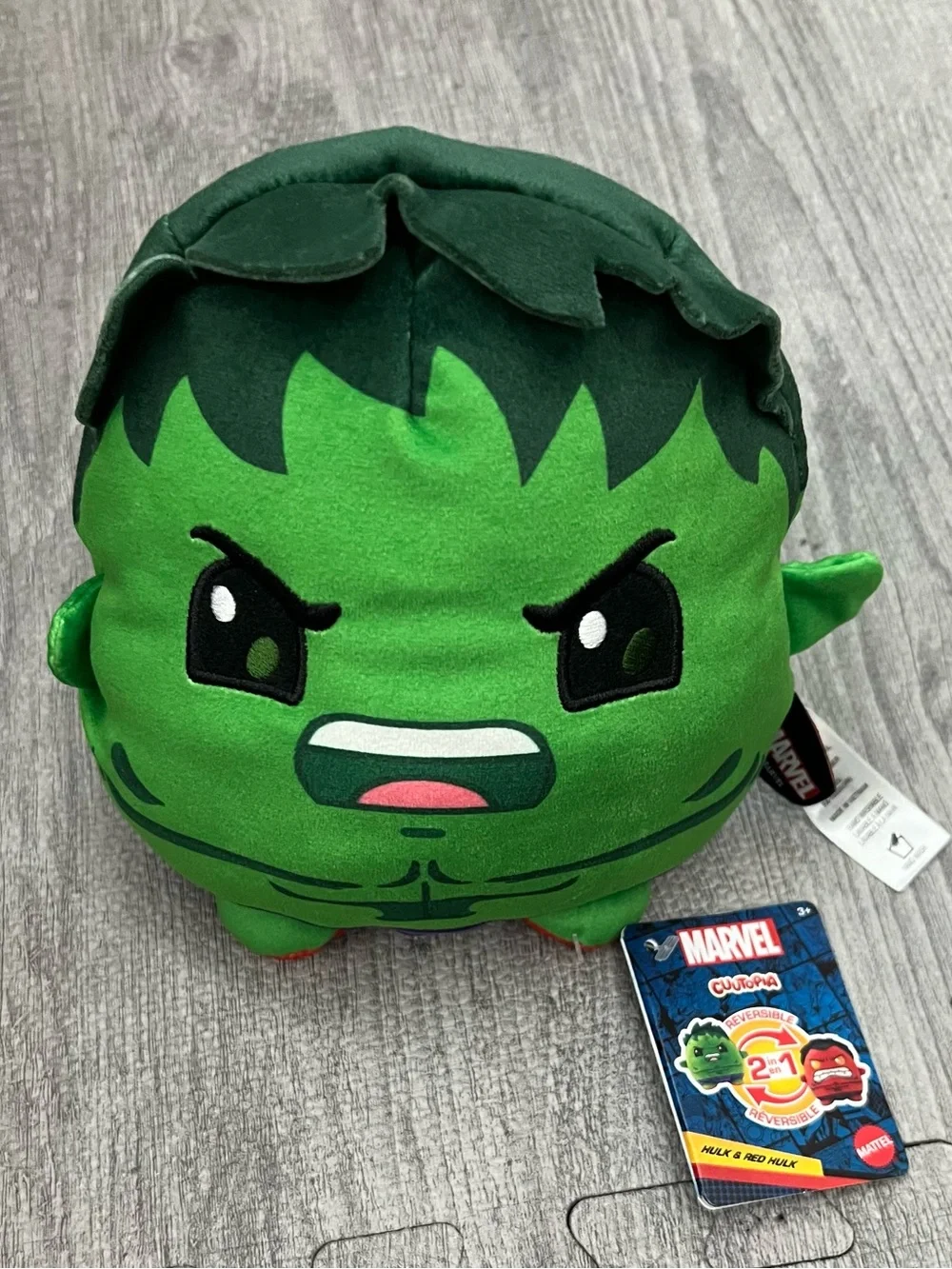 Marvel Reversible Hulk & Red Hulk Plush Stuffed Small